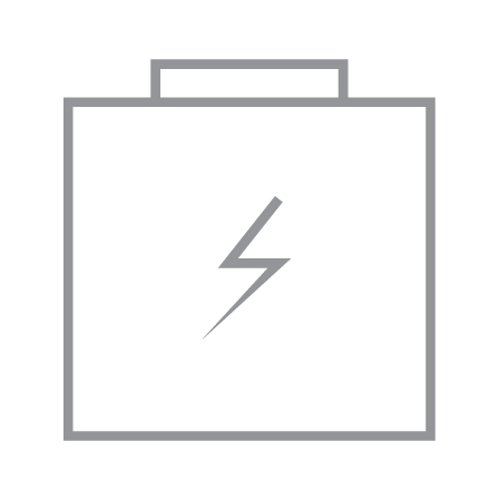 Icon for 4 hours battery autonomy