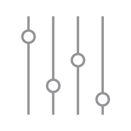 Icon for 25 customizable speed & heat combinations